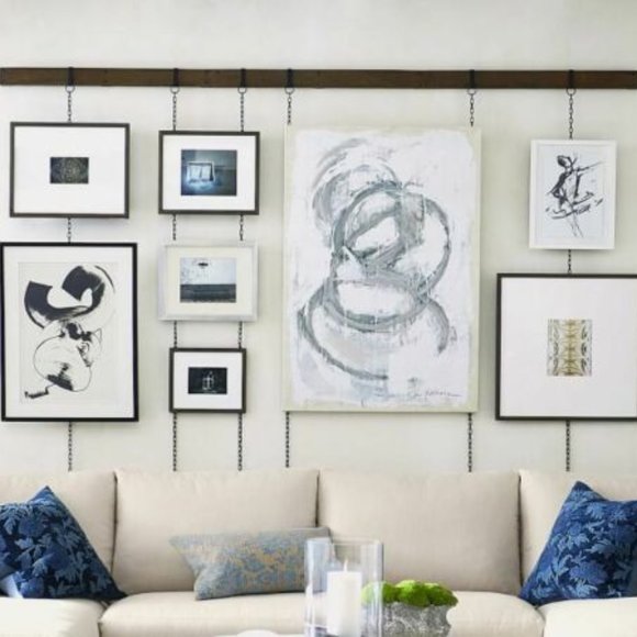 HANDMADE HOUSTON, TEXAS U.S.A. Accents 35 Multi Photo Frame Rail Set Hanging Pictures Poshmark